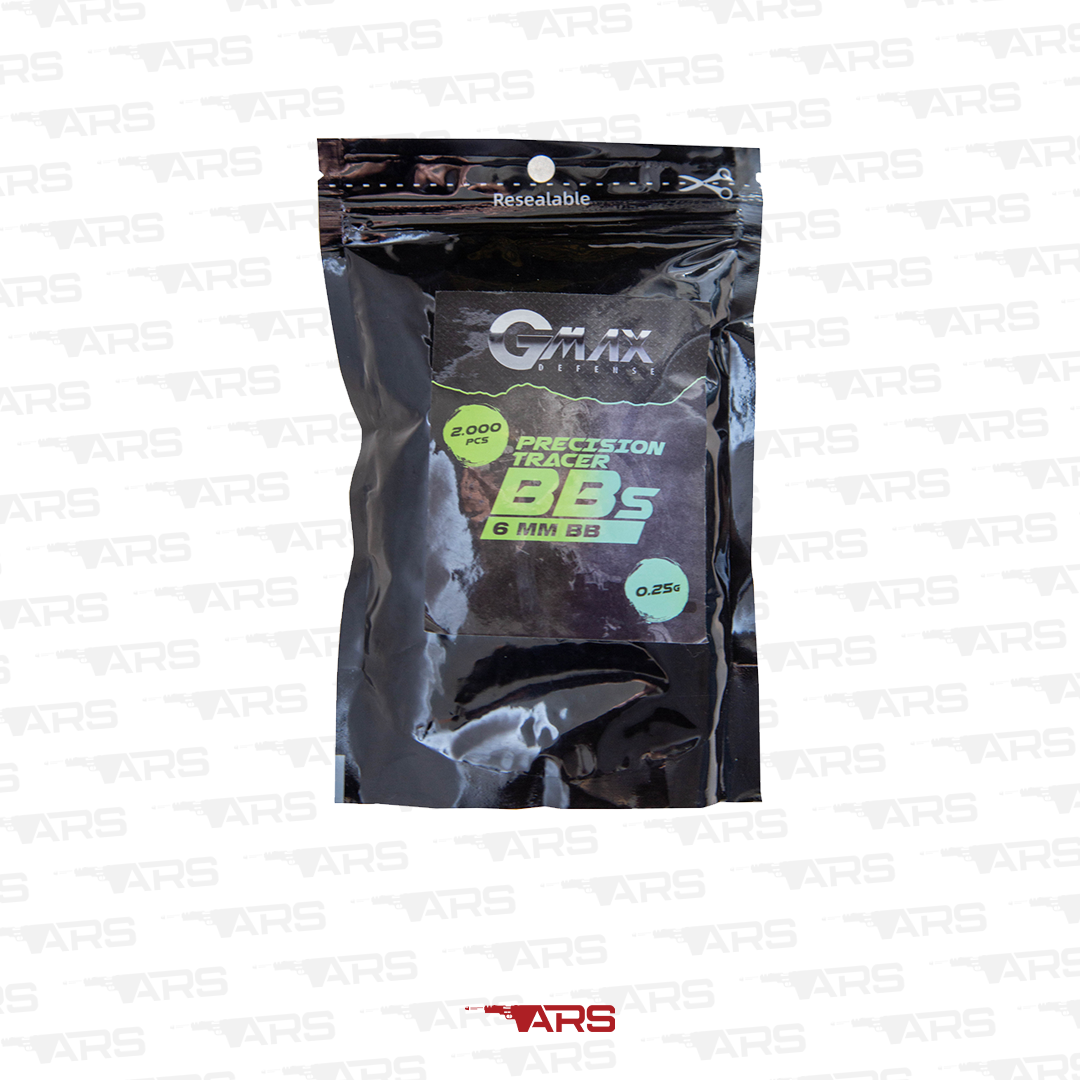 Gmax 0,25 Gram 6MM Airsoft Plastik Tracer BB 2000 Adet