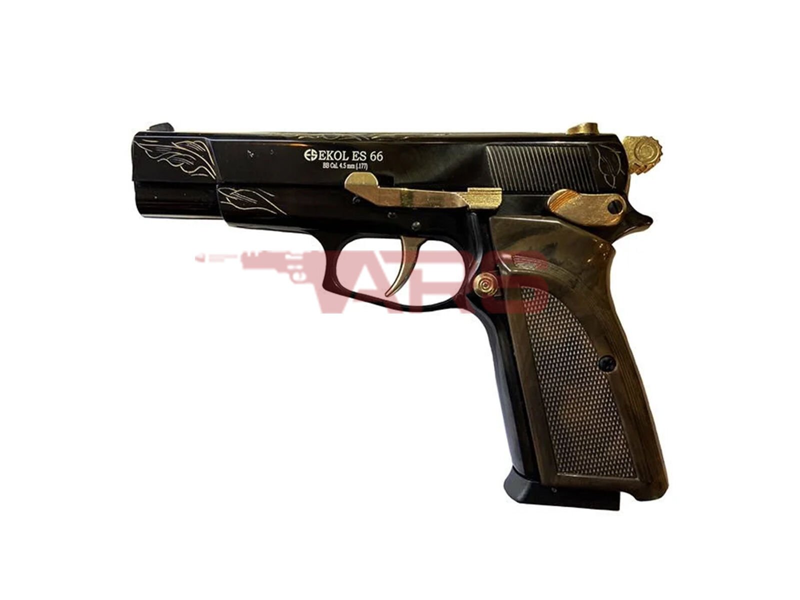 Ekol S66 Siyah Altın İşlemeli 4,5MM Havalı Tabanca