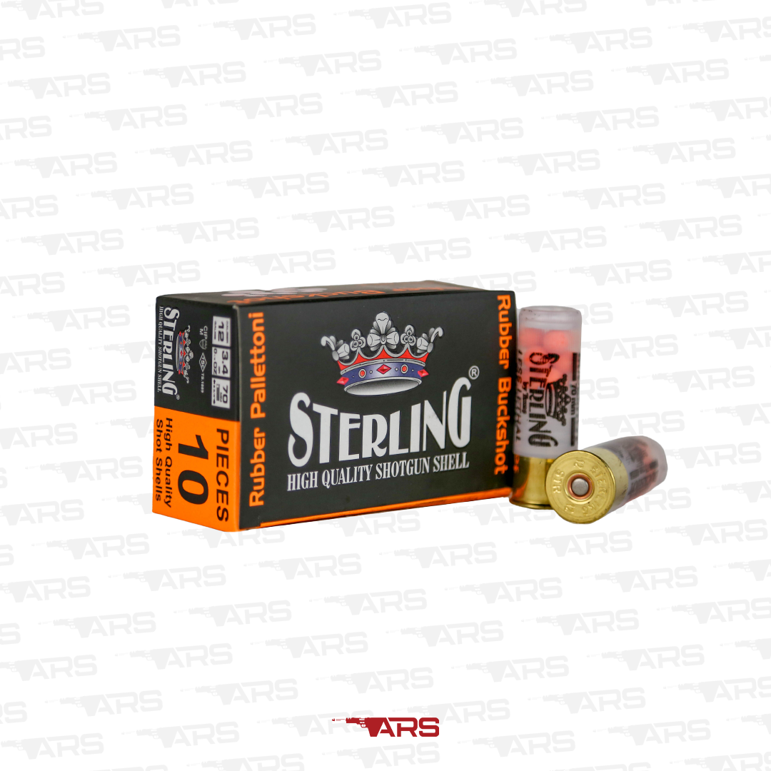 Sterling Rubber Kauçuk 9 Pellets 12 Cal Savunma Fişeği