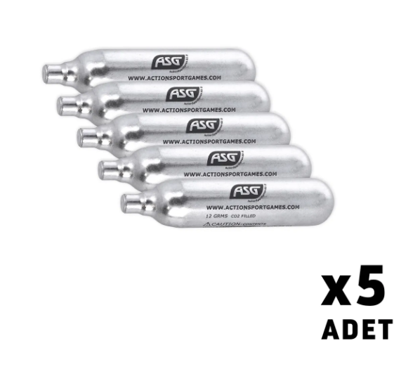 Asg 12 Gram 5 Adet CO2 Havalı Tabanca Tüpü