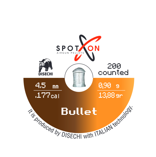 Spoton BULLET 0,90Gr./13,88Grain 4,5 MM Havalı Tüfek Saçması