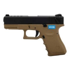 WE GLOCK 23 GEN3 Tan Airsoft Tabanca