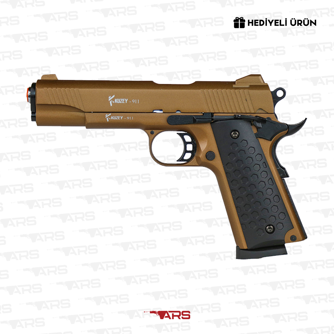 Kuzey 911 Bronz P.Kabze 9MM Ses Tabancası