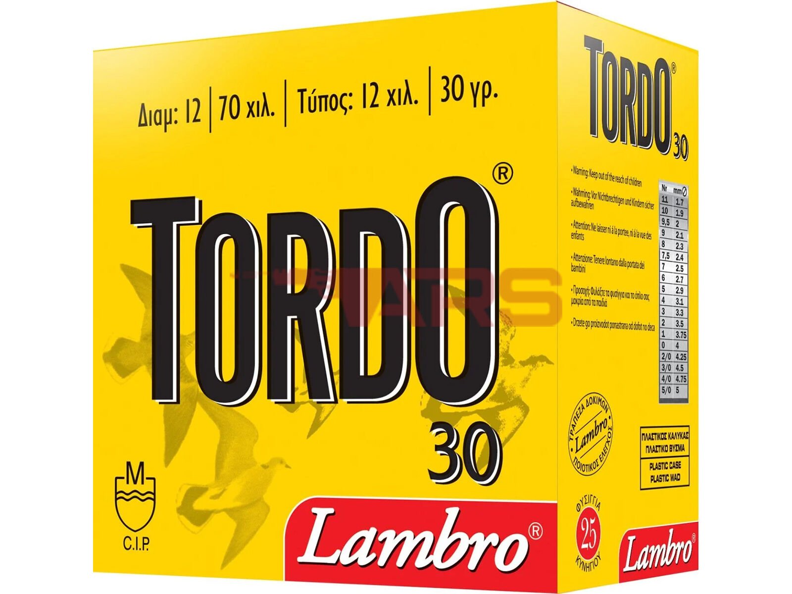 Lambro Tordo 30 Gram 12 Cal Av Fişeği